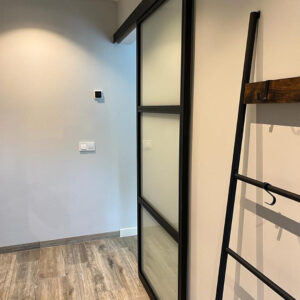 Schuifdeur met 2 horizontale verdeling